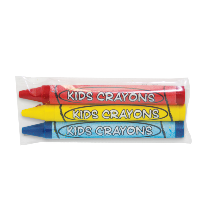 4-Color Pack Cello Wrapped Crayons, Case of 500